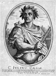 Julius Caesar, engraved by Baltazar Moncornet by French School